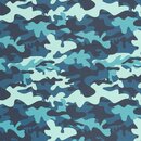 Camouflage, blau