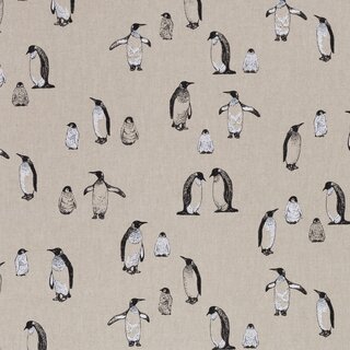 Penguins Linen Look