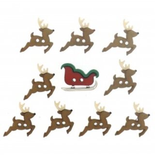 Sew cute sleigh/reindeer
