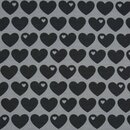 Herzen, Grau/schwarz
