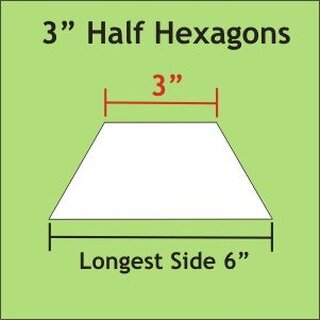 3 Half Hexagon Small Pack