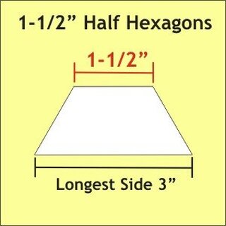 1-1/2 Half Hexagon Small Pack
