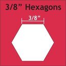 3/8 Hexagons Small Pack
