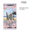 Handtuchpaneel Zebra