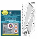 Skinny Robin 16 Point Mariners Compass Book and Ruler Combo