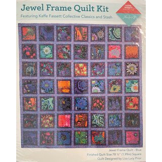 Jewel Frame Quilt Kit Blau
