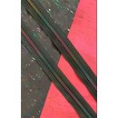 Black Zipper Tape with Rainbwow Teeth