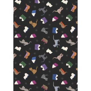 Scattered Cats and Books