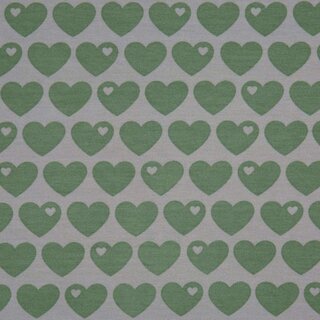 Herzen grün/grau